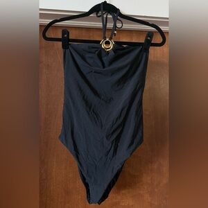Sunshine 79 ~ Black Halter One-Piece Swimsuit